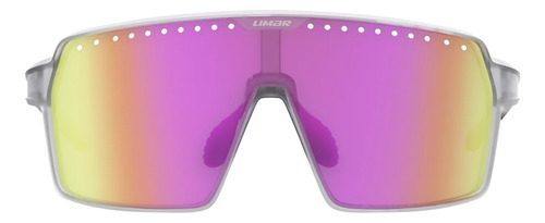 Anteojos Limar Horus Light Gray Bici Mtb Ruta - Celero Lente Rosa Armazón Gray Mate