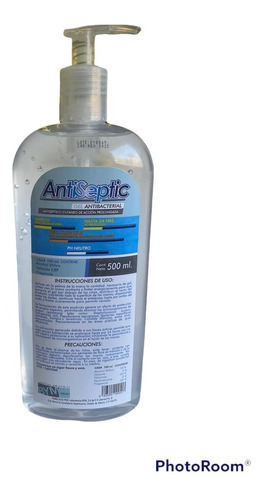 Antiseptic Gel Antibacterial Fragancia Neutra