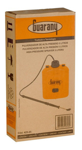 Pulverizador De Alta Pressão 5l Guarany Costal