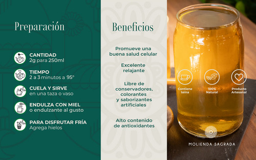 Té Verde Rosal 200gr Molienda Sagrada