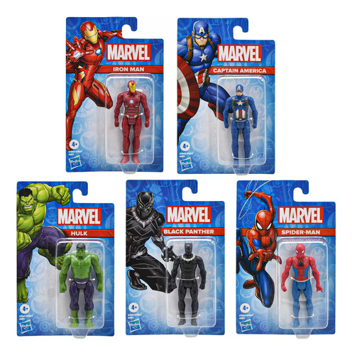 Marvel Pack 5 Figuras Basicas 10cm Hasbro