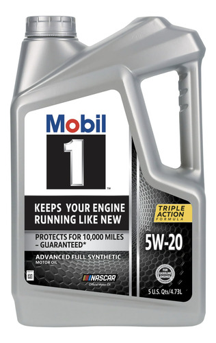 Aceite Sintético Mobil 1 5w20 Garrafa De 5qt 4.73l