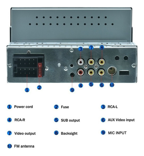 Dh1. Radio Fm Para 7 Coches, 1 Din, Mp5, Pantalla Táctil