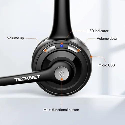 Diadema Microfono Inalambrico Para Celular Bluetooth Zoom