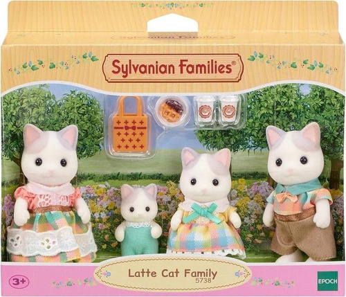 Familia Dos Gatos De Leite Epoch Sylvanian Families 5738