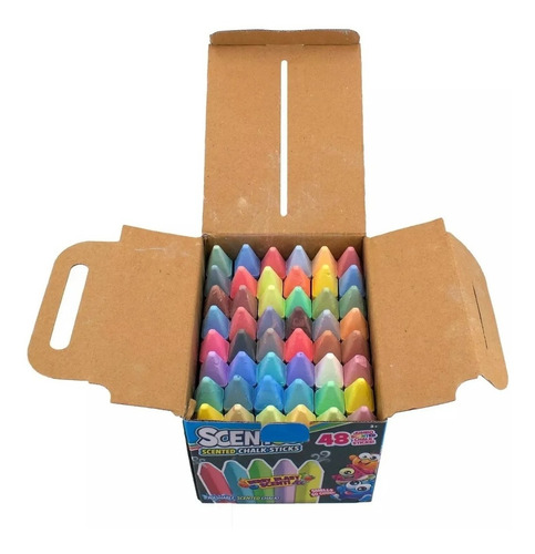 Gis Jumbo Color 48 Colores Diferentes Escolar Gises Crayola Rojo