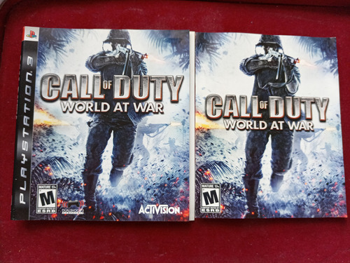 Call Of Duty World At War ( Playstation 3 ) Manual + Portada