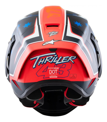 Capacete Top Speed Alpinestars Supertech Sr10 R10 J. Miller
