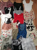 Comprar Lote De Ropa Para Mujer 36 Prendas Remeras Y Musculosas Blanco