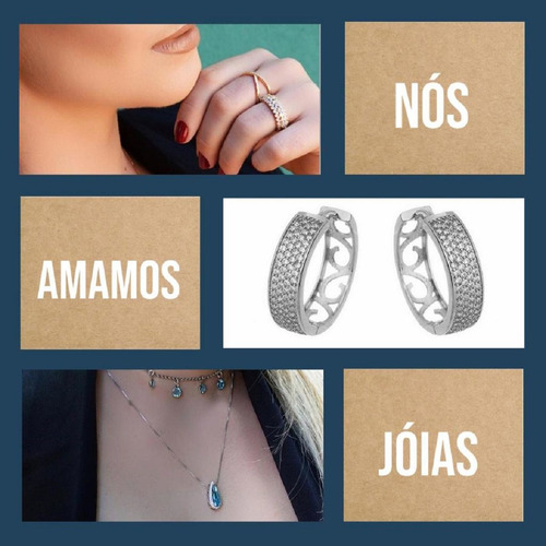 Brinco Folheado Asa De Anjo Ear Cuff Folheado Cravejado Luxo