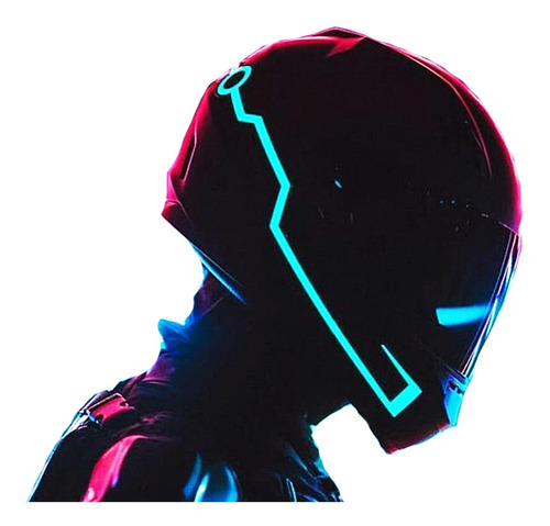 Imagen 1 de 2 de Tira Luz Led Para Casco Moto Seguridad Personaliza Tunear