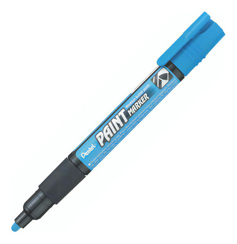 Marcador Permanente Pentel MMP20 de ponta redonda azul-claro x unidade