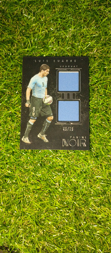 Cv Luis Suárez Doble Jersey Numerada /75  Panini Noir 