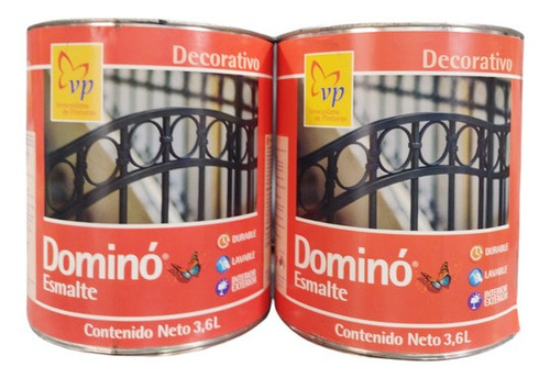 Pitntura Esmalte Sintetico Rojo Cereza Domino Galon