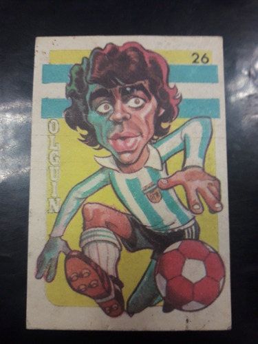 Super Futbol 1979, Figurita N° 26 Olguin Argentina. Mira!!!