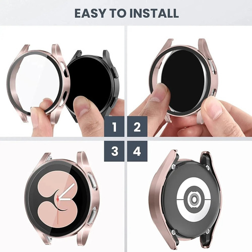 Imagen 7 de 8 de Protector Para Samsung Watch 5, Cubre Pantalla Y Bordes.