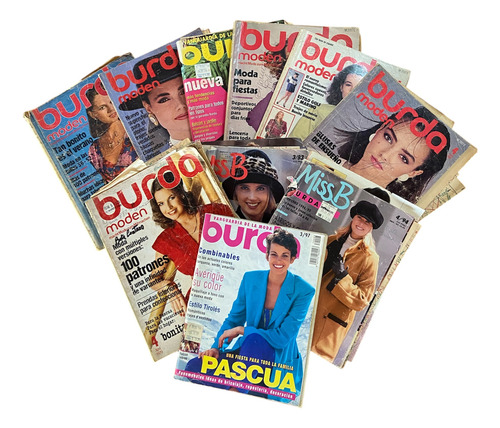 Lote 28 Revistas Burda Vintage De Colección (Usado)