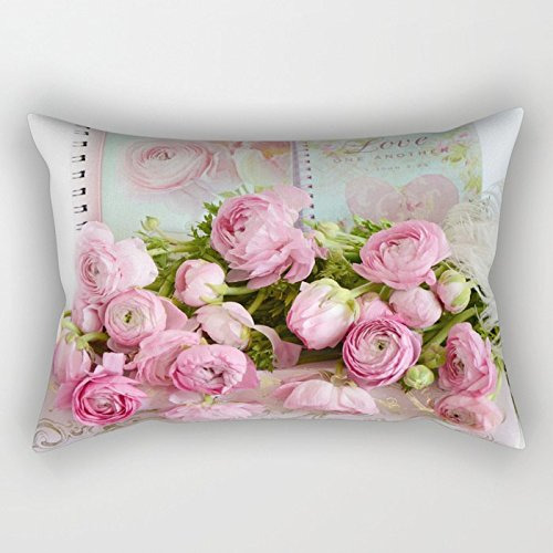 Newhomestyle Funda Almohada Rectangular Shabby Chic Cottage