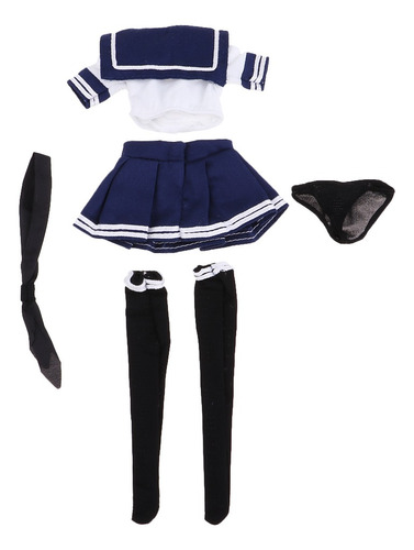 Uniforme Jk Azul Blanco A Escala 1/6 Para Phicen Hot Toys