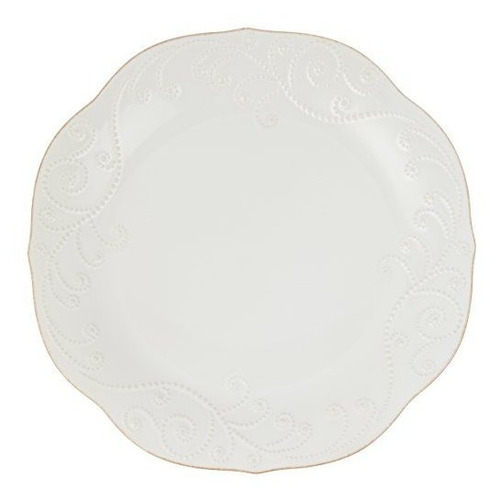 Plato De Cena Lenox French Perle, Blanco.