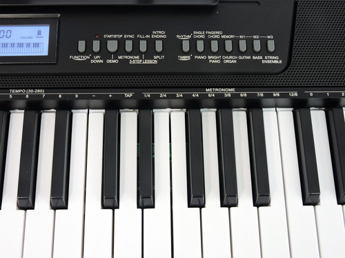 Teclado Musical Meike 61 Teclas Mk-2902 Midi- Sensitive Cor Preto