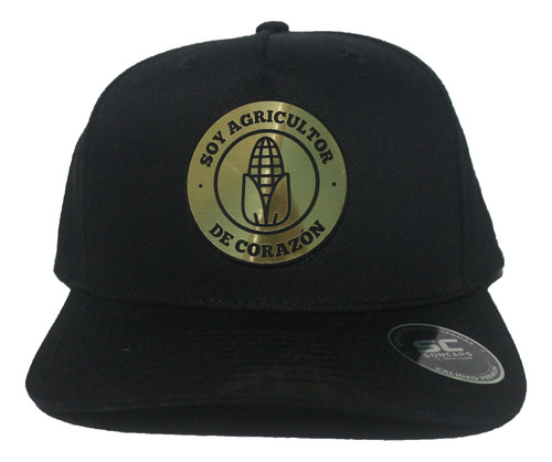 Gorra  Agricultor De Corazón  Placa Dorada/plata 