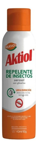 Aktiol- Repelente De Insectos En Aerosol 143ml