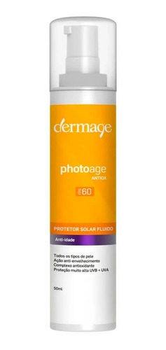 Protetor Solar Dermage Photoage Antiaox Sem Cor Fps60 50ml