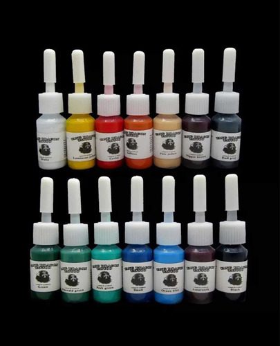 Imagen 2 de 4 de Tinta De Tatuaje Profesional Multicolor