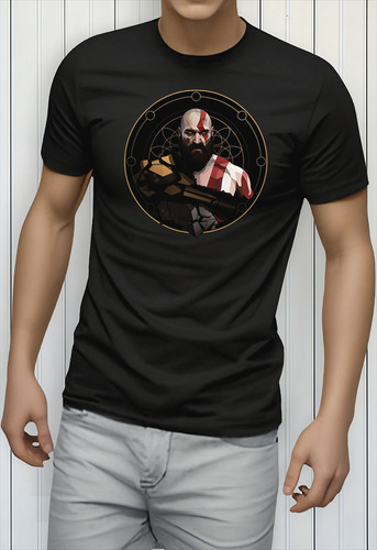 Playera God Of War Negra 100% Algodon