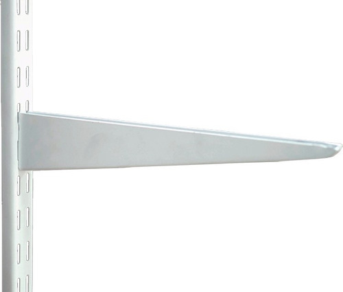 Mensula Metalica Reforzada 37cm Doble Enganche Para Riel