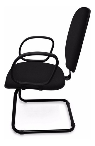 Cadeira Diretor Anatomica Confortavel Fixa Com Braço Corsa Cor Preto Material do estofamento Tecido J. Serrano