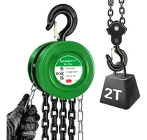 Comprar SHAWTY Polipasto Manual de Cadena, 2 Tonelada 3 Metros Polipasto Herramientas Industriales, para Uso En Fábricas, Obras, Muelles, para Instalar Máquinas y Elevar Mercancías
