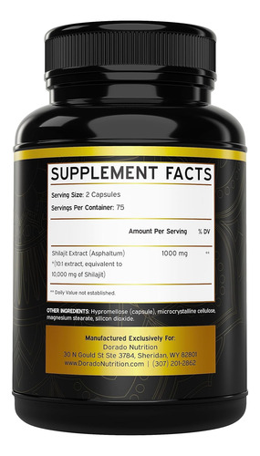 Shilajit 10000 Aumenta Energía Mejora La Función Cognitiva
