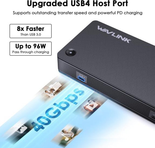 Wavlink Estación De Acoplamiento Usb C Para Monitor Dual, Ba