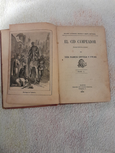 Libro El Cid Campeador,don Ramón Ortega Y Frias,madrid, 1874 (Usado)