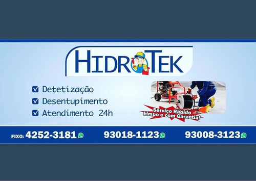 Imagem 1 de 1 de Desentupidora 24 Horas