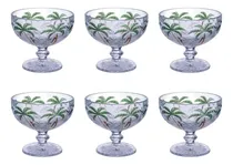 Comprar Jogo De 6 Taças Coquetel 310ml Palm Tree Para Sobremesa