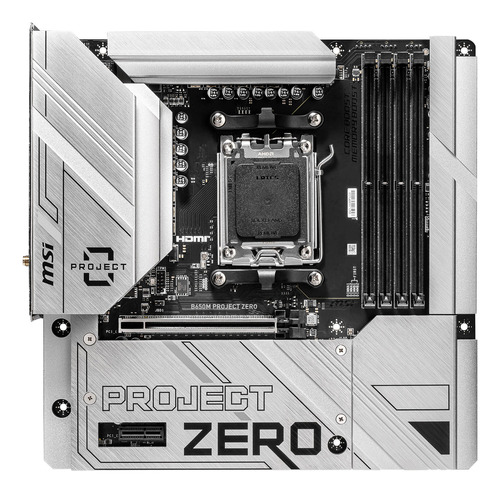 Tarjeta Madre Msi B650m Project Zero Am5 Ddr5 M.2 Wifi 6e