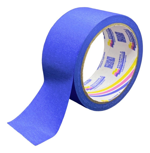 Cinta Papel Enmascarar Pintor Azul 24 Mm X 50 Mts Caja 48 Un