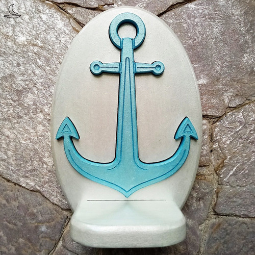 Imagem 1 de 8 de Marinheiro Mini Oratório - Umbanda - Branco E Azul