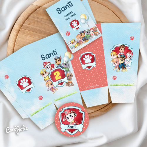 Kit Imprimible Paw Patrol Personalizable Digital Cumpleaños