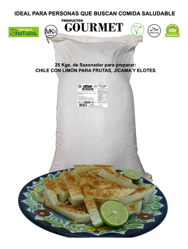 Chile/limón Para Fruta, Jícama Y Elotes 25k Especias Kosher