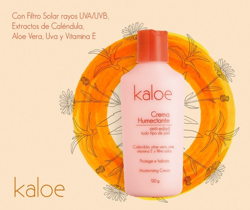 Imagen 3 de 4 de Crema Humectante Facial Kaloe