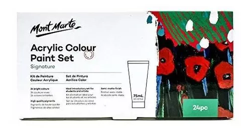 Mont Marte Signature Acrylic Colour Paint Set 24 x 75ml