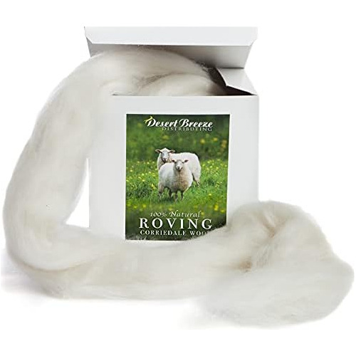 Roving Top De Lana Blanca 100 % Natural, Corriedale De ...