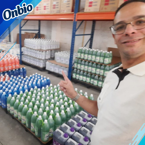 Kit 5 Frascos Onbio - Limpador De Uso Geral Rende 50 Litros