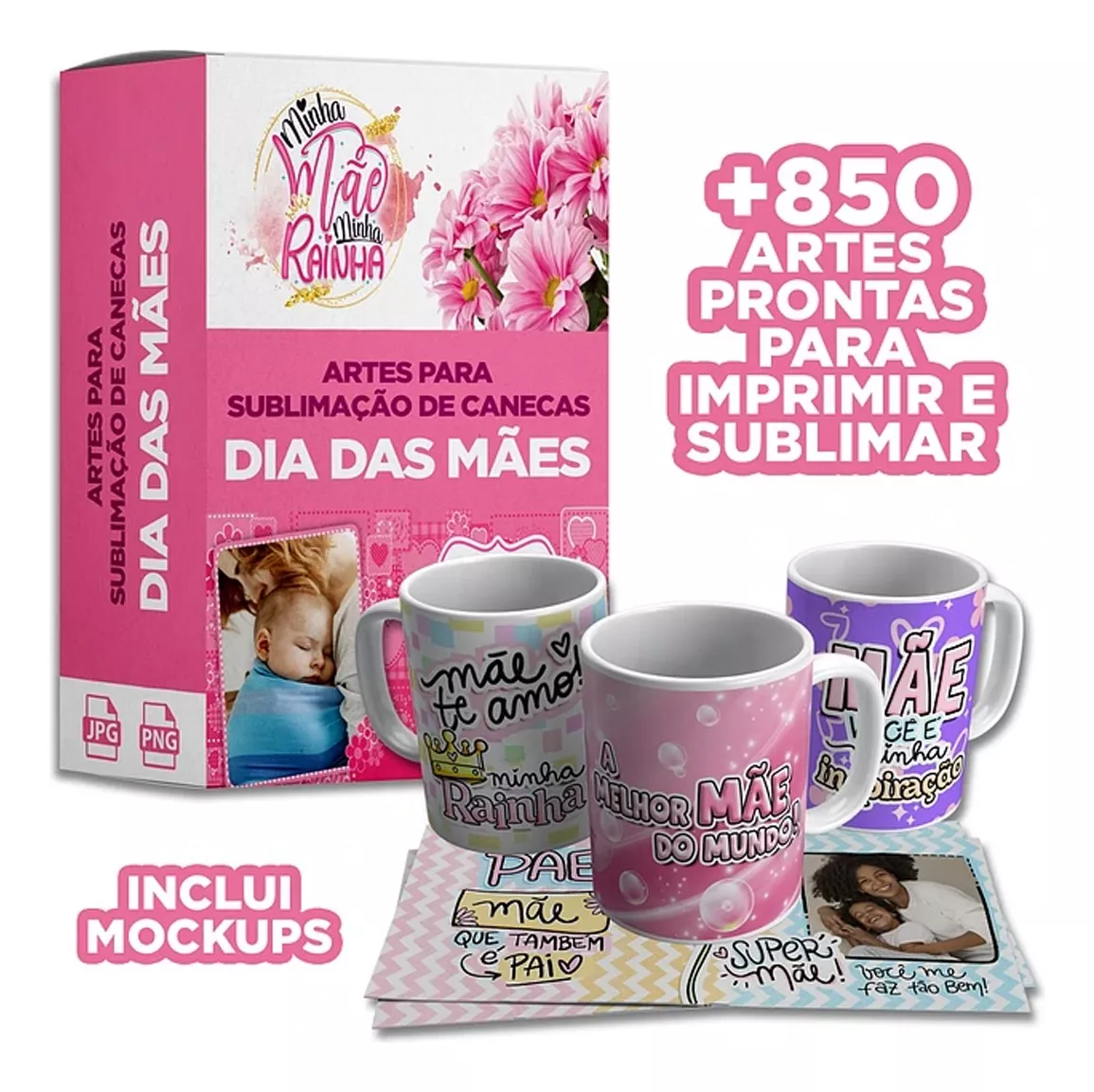 Primeira imagem para pesquisa de arte caneca dia das maes