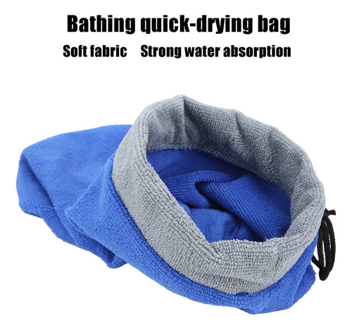 Toalla De Baño Azul Para Hámsteres, Absorbente Y Hurón Peque