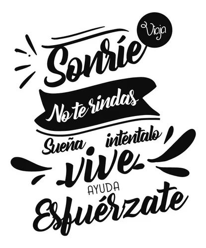 Frases Adhesivas Decorativo Para Hogar Sonríe Viaja | Cuotas sin interés